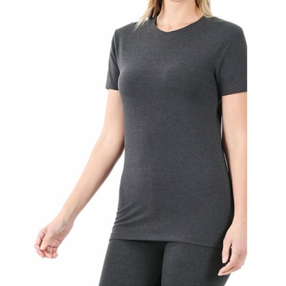 NWT COTTON ROUND NECK TOP & BIKE SHORTS SET - Picture 2 of 3